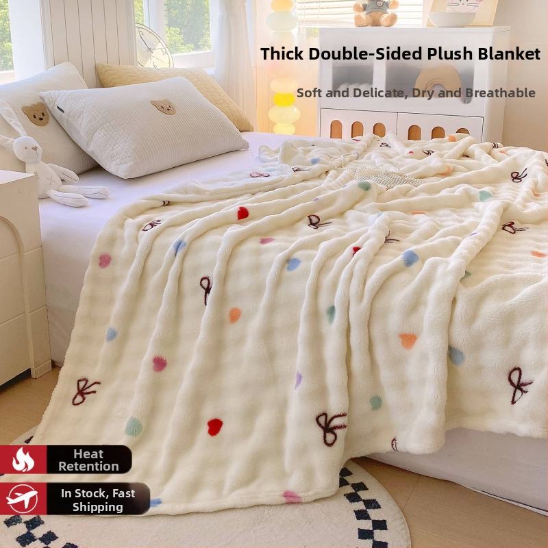 Pliša dvieļu segu ar ģeometriskiem, karikatūru un augu motīviem – visu sezonu izmantošanai, pielāgojama, no sintētiskām šķiedrām, piemērota gultai vai dīvānam