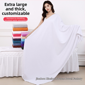 Vannas dvielis no mikrofibrām, 150D, 300–400 g, vienkāršs audums, spirālveida pavedieni, piemērots spa un masāžas galdam