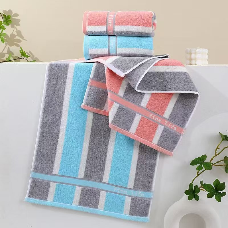 Ručnik za kupanje, poliestersko-bavunasta smjesa, jacquard tkanina, 32s vlakna, težina 140–170 g/m², za kućnu upotrebu