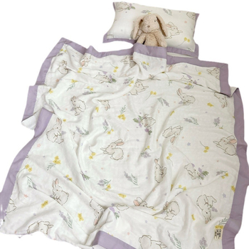 Vaikų pledas iš bambuso pluošto, visiems sezonams, animacinis raštas, INS stilius, svoris 1000-1499 g