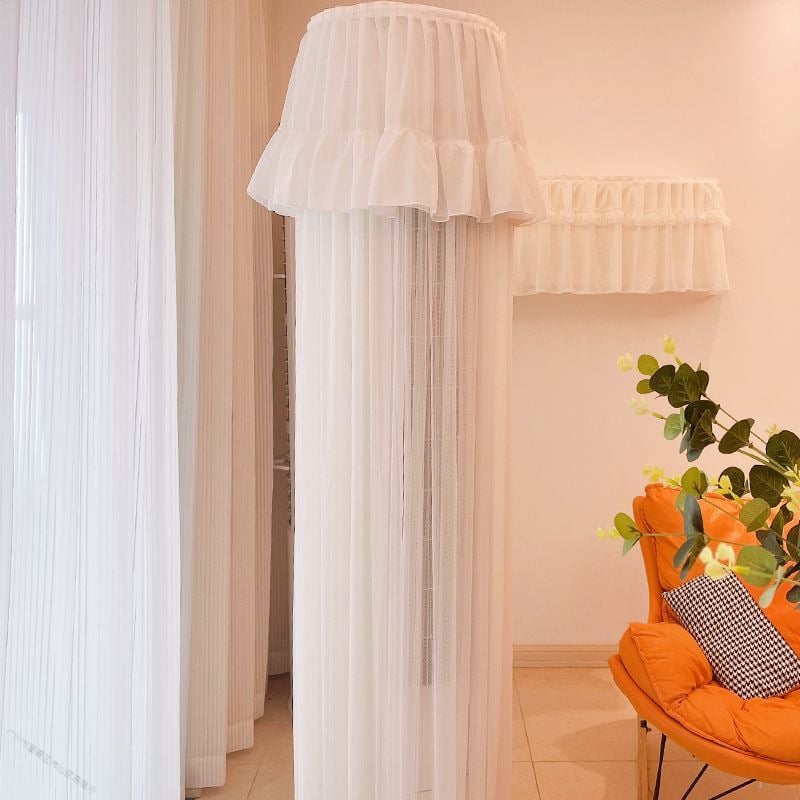 Gaisa kondicioniera vāciņš, apaļa forma, putekļu aizsardzība, vienkāršs mūsdienīgs dizains