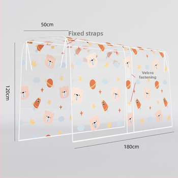 Drēbju pārklājums ar drukātu Kosmosa lāci, caurspīdīgs, PVC, putekļu izturīgs, drēbēm (vasaras 2024 izlase)