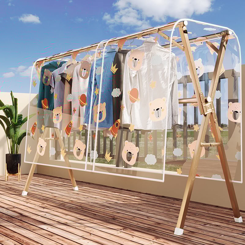 Drēbju pārklājums ar drukātu Kosmosa lāci, caurspīdīgs, PVC, putekļu izturīgs, drēbēm (vasaras 2024 izlase)