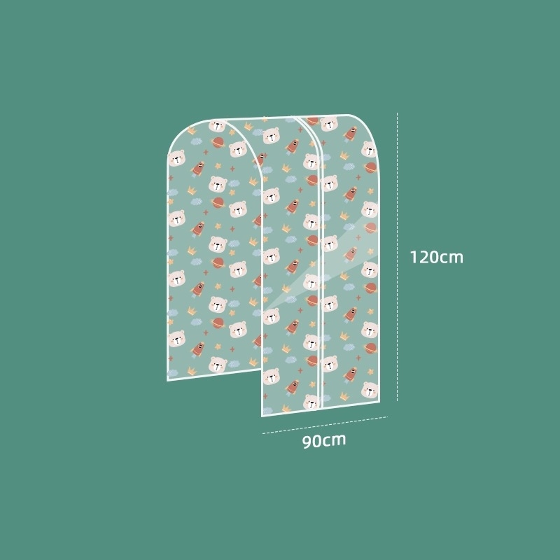 Drēbju pārklājums ar drukātu Kosmosa lāci, caurspīdīgs, PVC, putekļu izturīgs, drēbēm (vasaras 2024 izlase)