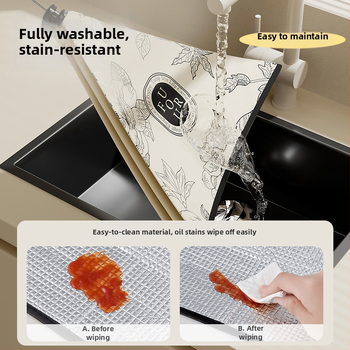 Izolēts pārtikas pārsegs mājas virtuves galdam – Noņemams un mazgājams, putekļu un odiem izturīgs, saliekams