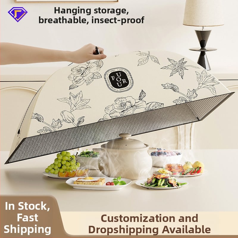 Izolēts pārtikas pārsegs mājas virtuves galdam – Noņemams un mazgājams, putekļu un odiem izturīgs, saliekams