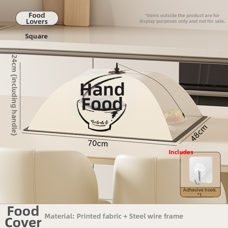 Izolēts pārtikas pārsegs mājas virtuves galdam – Noņemams un mazgājams, putekļu un odiem izturīgs, saliekams