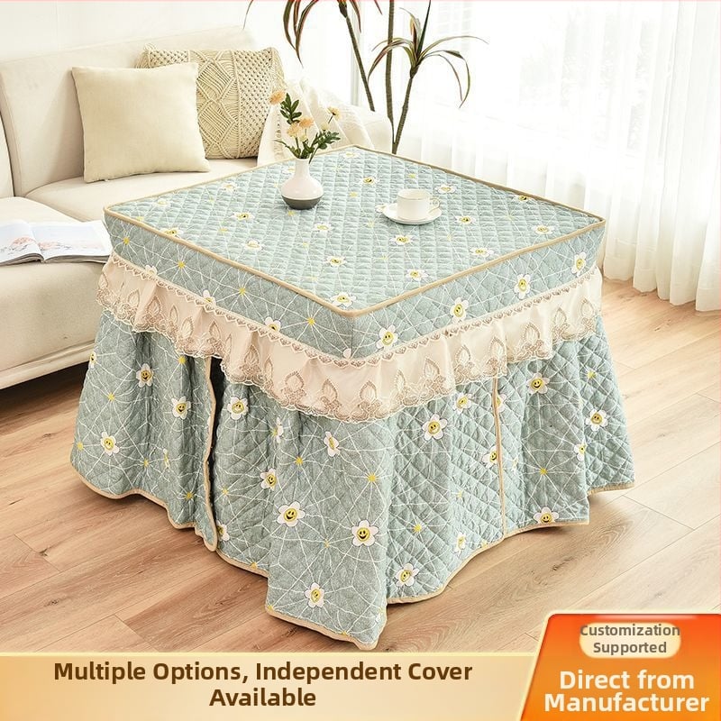 Față de masă cu stil fustă (din bumbac; simplu și modern; acoperire pentru praf/canapea/aer condiționat; Marcă: Alta)