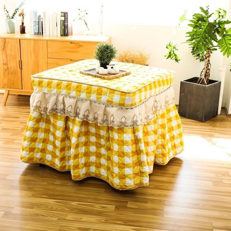 Față de masă cu stil fustă (din bumbac; simplu și modern; acoperire pentru praf/canapea/aer condiționat; Marcă: Alta)