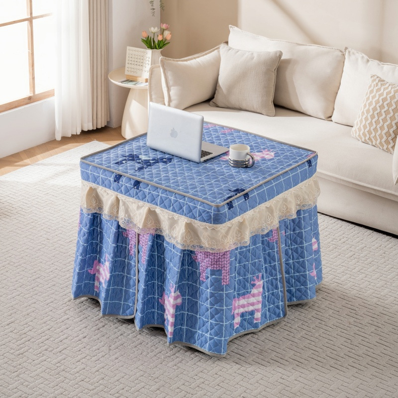 Față de masă cu stil fustă (din bumbac; simplu și modern; acoperire pentru praf/canapea/aer condiționat; Marcă: Alta)