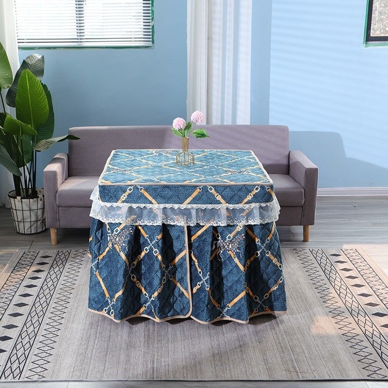 Față de masă cu stil fustă (din bumbac; simplu și modern; acoperire pentru praf/canapea/aer condiționat; Marcă: Alta)