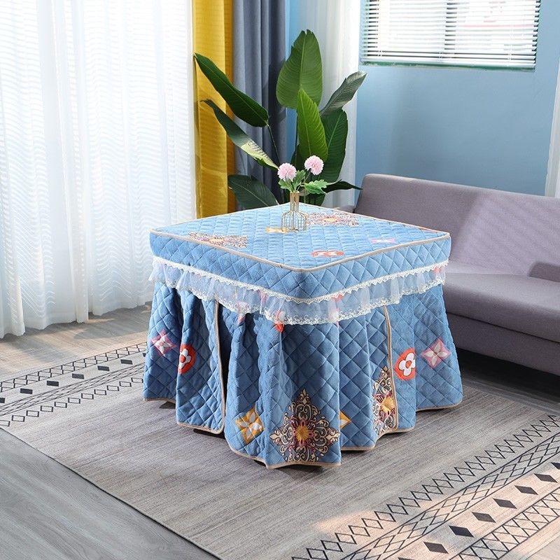 Față de masă cu stil fustă (din bumbac; simplu și modern; acoperire pentru praf/canapea/aer condiționat; Marcă: Alta)