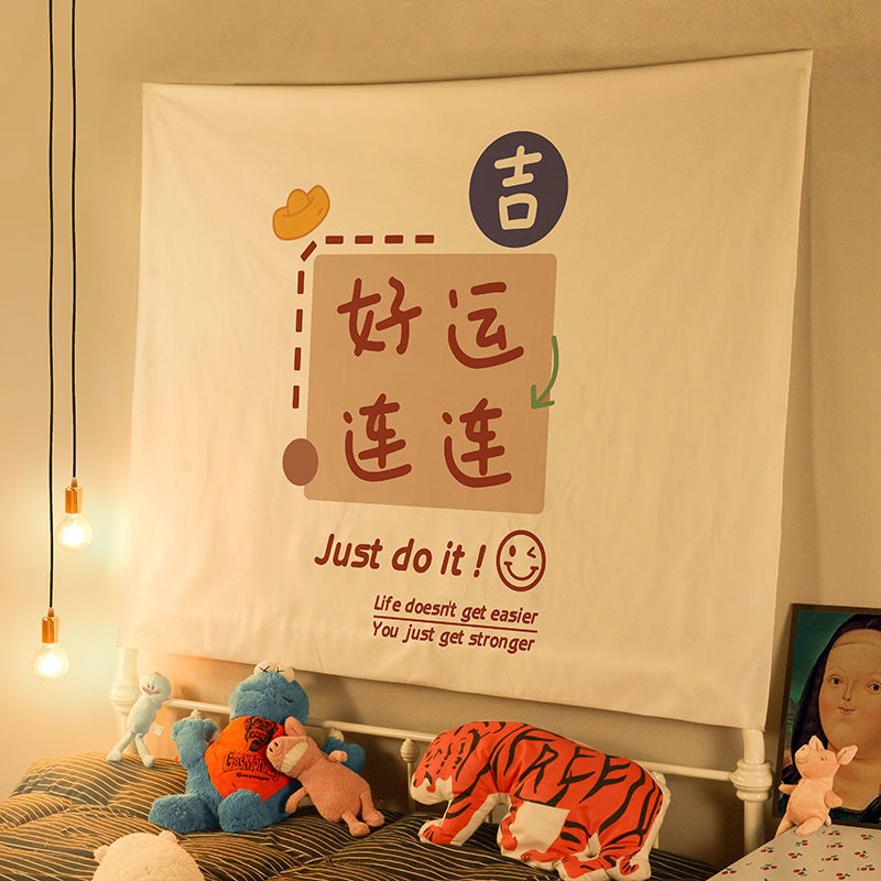 Гоблен за дневна стая, скандинавски стил, лен-памучна смес (71–80% памук), нетъкан текстил