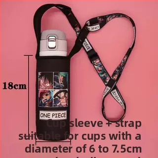 Izolēts krūzes vāciņš ar pār plecu siksnu — audums, karikatūras stils, nav importēts, bez logotipa