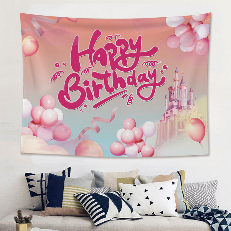 Декоративен гоблен за детско парти – фон за 100-дневен юбилей, Нордически Мори стил, ръчно тъкан, правоъгълен