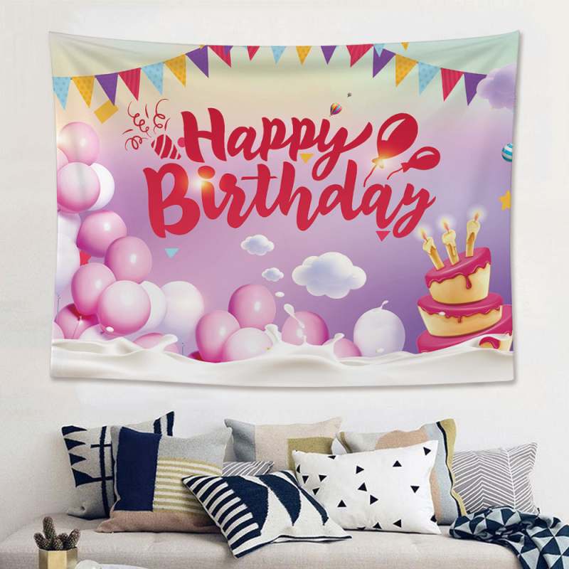 Декоративен гоблен за детско парти – фон за 100-дневен юбилей, Нордически Мори стил, ръчно тъкан, правоъгълен