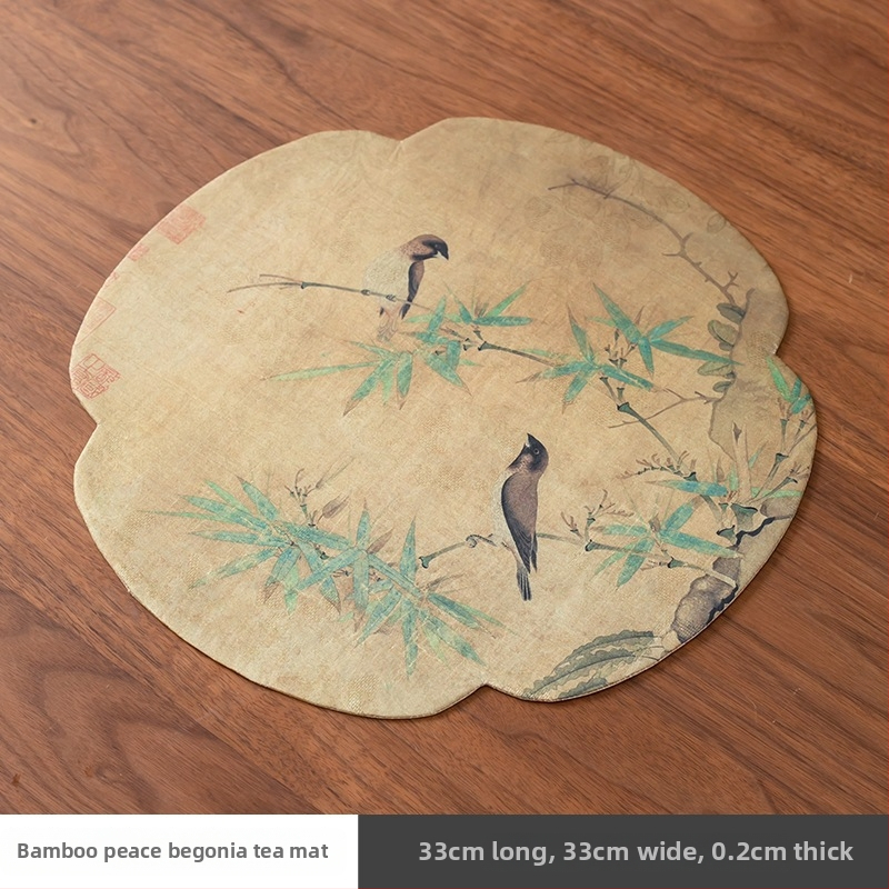 Rundas formas divpusīgs ūdensnecaurlaidīgs tējas paliktnis ar sausas putu izolāciju, Tea Banquet sērija