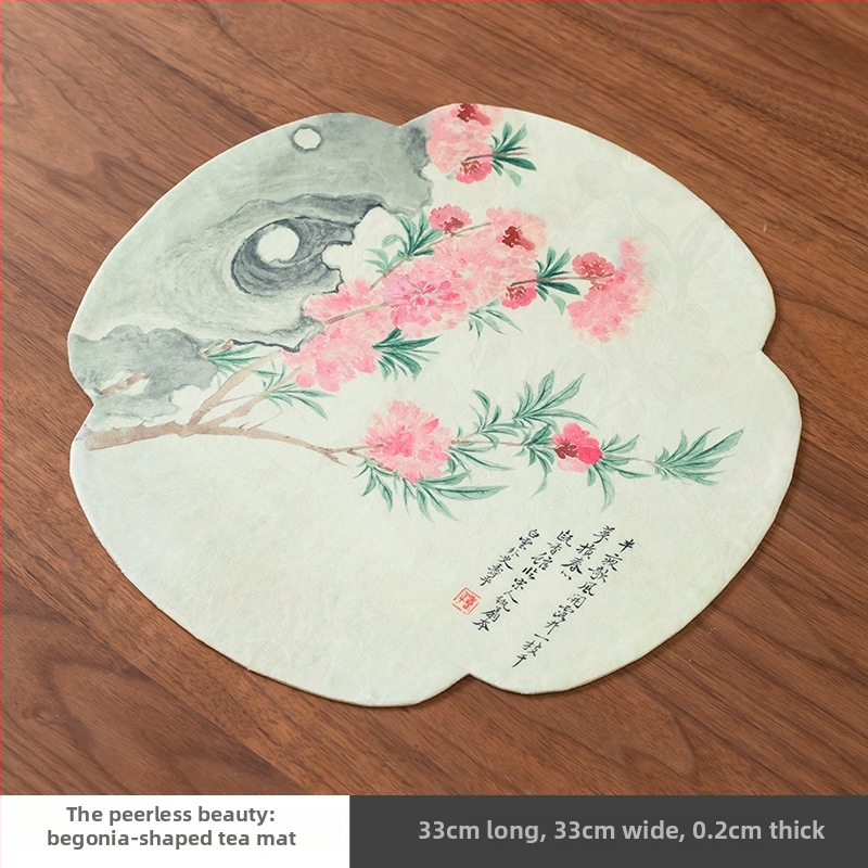 Rundas formas divpusīgs ūdensnecaurlaidīgs tējas paliktnis ar sausas putu izolāciju, Tea Banquet sērija