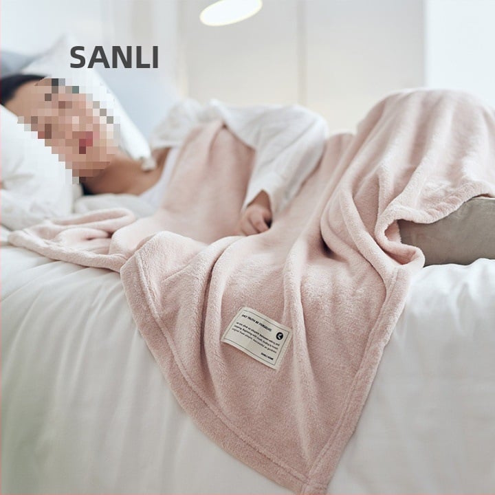 Korāla fleece sega biroja atpūtai — poliestera šķiedras, vienam lietotājam, vasaras lietošanai