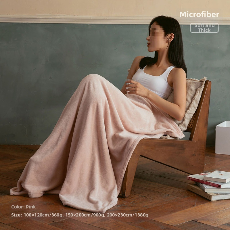 Korāla fleece sega biroja atpūtai — poliestera šķiedras, vienam lietotājam, vasaras lietošanai