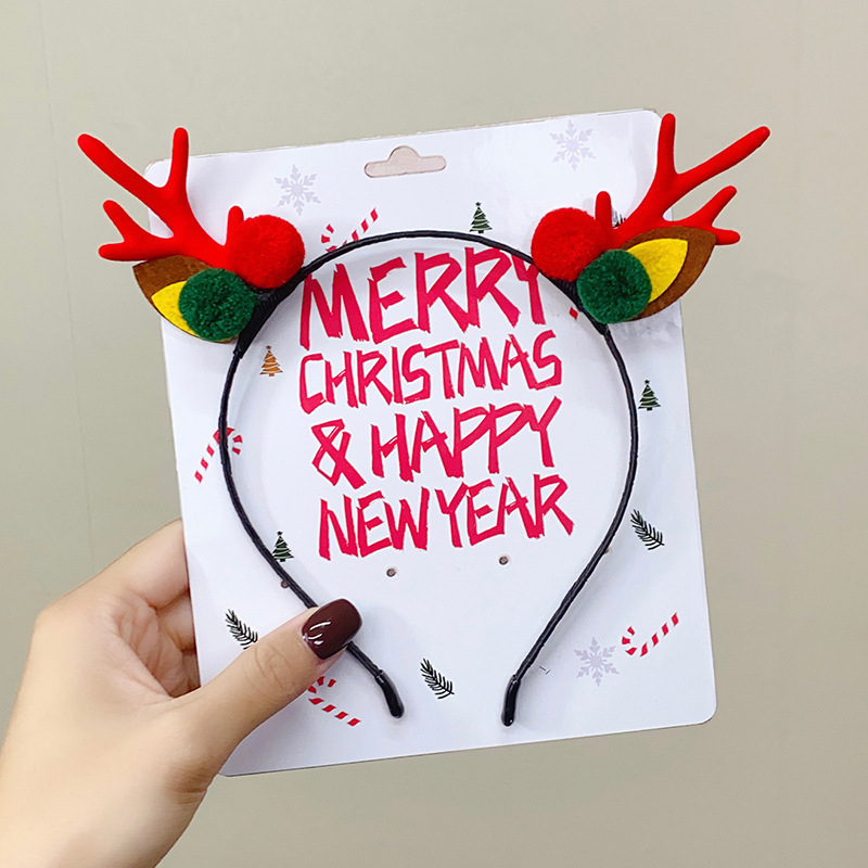 Koreai stílusú plüss kézzel készített fejfedő titánötvözet beépítéssel, agancsos csengős fejpánt