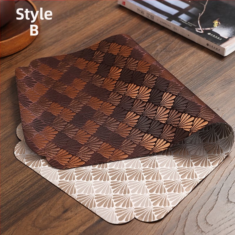 Steag de masă, fibră de poliester, conținut de țesătură 50%, stil nou chinezesc, potrivit pentru living, dormitor, birou, exterior, restaurante, spații comerciale