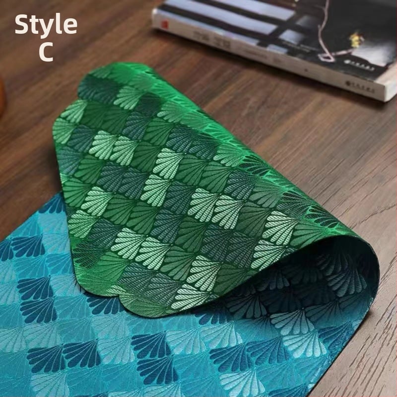 Steag de masă, fibră de poliester, conținut de țesătură 50%, stil nou chinezesc, potrivit pentru living, dormitor, birou, exterior, restaurante, spații comerciale