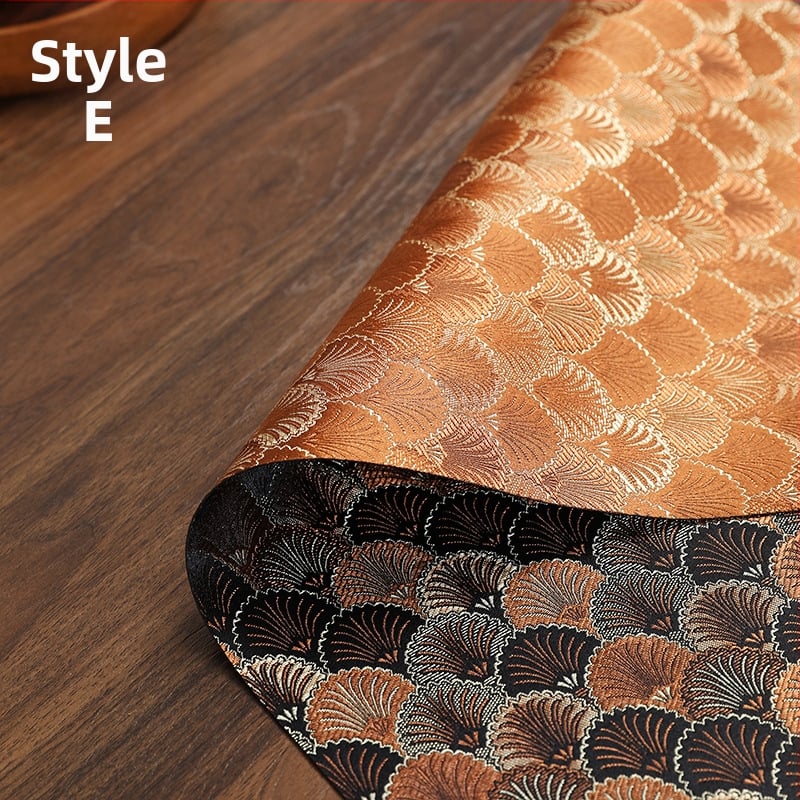 Steag de masă, fibră de poliester, conținut de țesătură 50%, stil nou chinezesc, potrivit pentru living, dormitor, birou, exterior, restaurante, spații comerciale