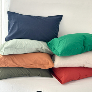 Sofansa párnahuzat készlet – 100% pamut, 40 szál, fonallal színezett, mosott anyag