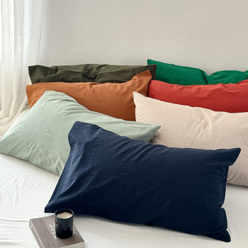 Sofansa párnahuzat készlet – 100% pamut, 40 szál, fonallal színezett, mosott anyag