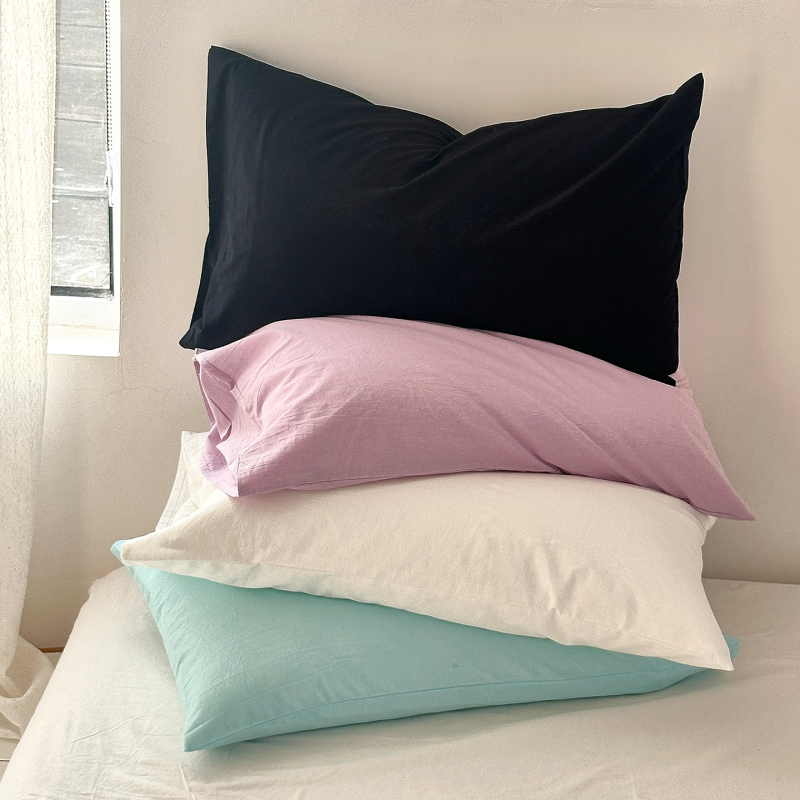 Sofansa párnahuzat készlet – 100% pamut, 40 szál, fonallal színezett, mosott anyag