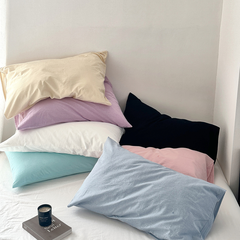 Sofansa párnahuzat készlet – 100% pamut, 40 szál, fonallal színezett, mosott anyag