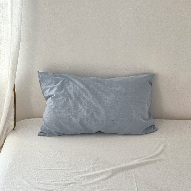 Sofansa párnahuzat készlet – 100% pamut, 40 szál, fonallal színezett, mosott anyag