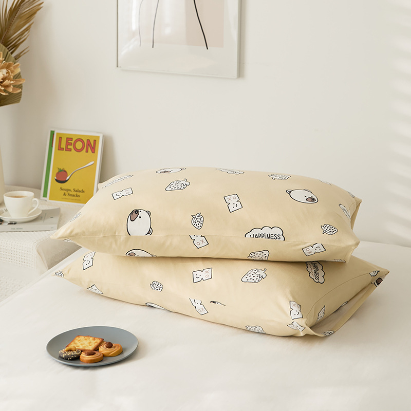 Pamut kötött párnahuzat – 100% pamut, fonalas festésű nyomtatás, apró virágos motívum