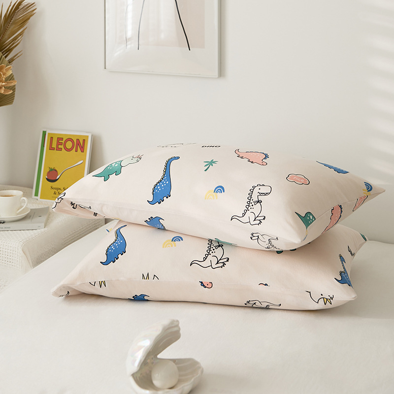 Pamut kötött párnahuzat – 100% pamut, fonalas festésű nyomtatás, apró virágos motívum