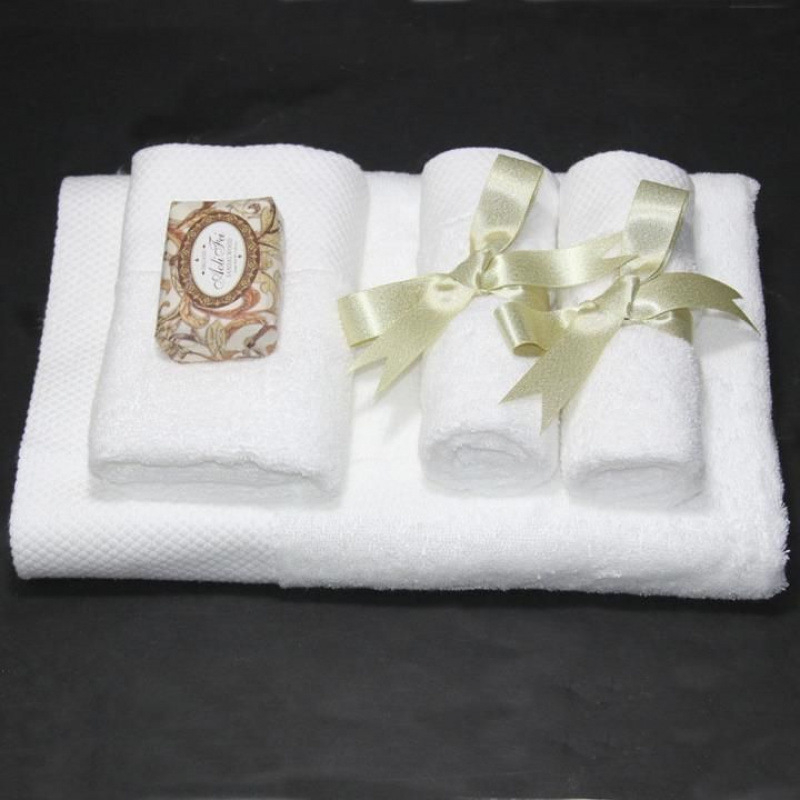 Vannas dvieļu aksesuārs ar zīda lentu – neoklasiskais stils, audums, dzimšanas dienas dāvana