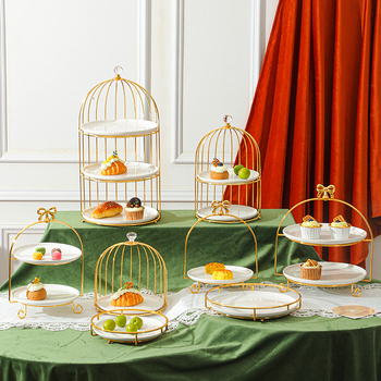 Daudzslāņu deserts statīvs augļiem un uzkodām, ziemeļniecisks stils, vienkāršs stils, produkta numurs FS75902933016564