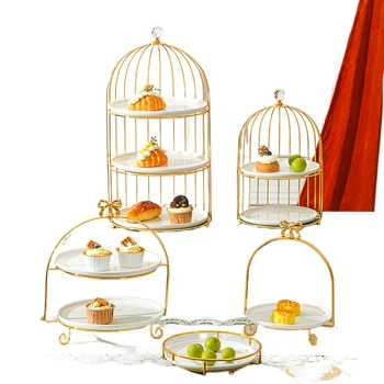 Daudzslāņu deserts statīvs augļiem un uzkodām, ziemeļniecisks stils, vienkāršs stils, produkta numurs FS75902933016564