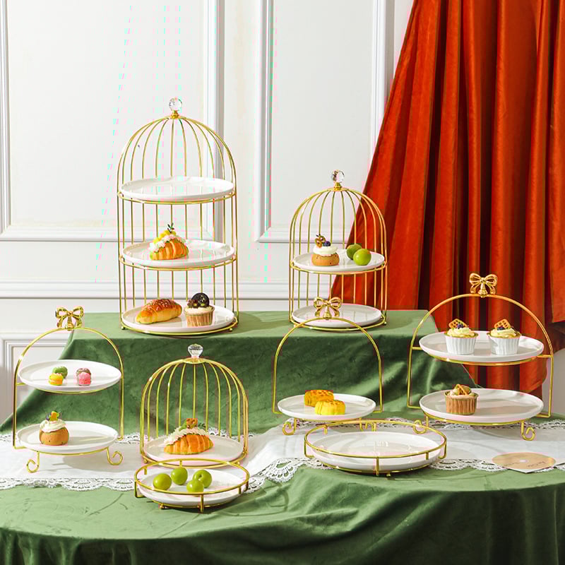 Daudzslāņu deserts statīvs augļiem un uzkodām, ziemeļniecisks stils, vienkāršs stils, produkta numurs FS75902933016564