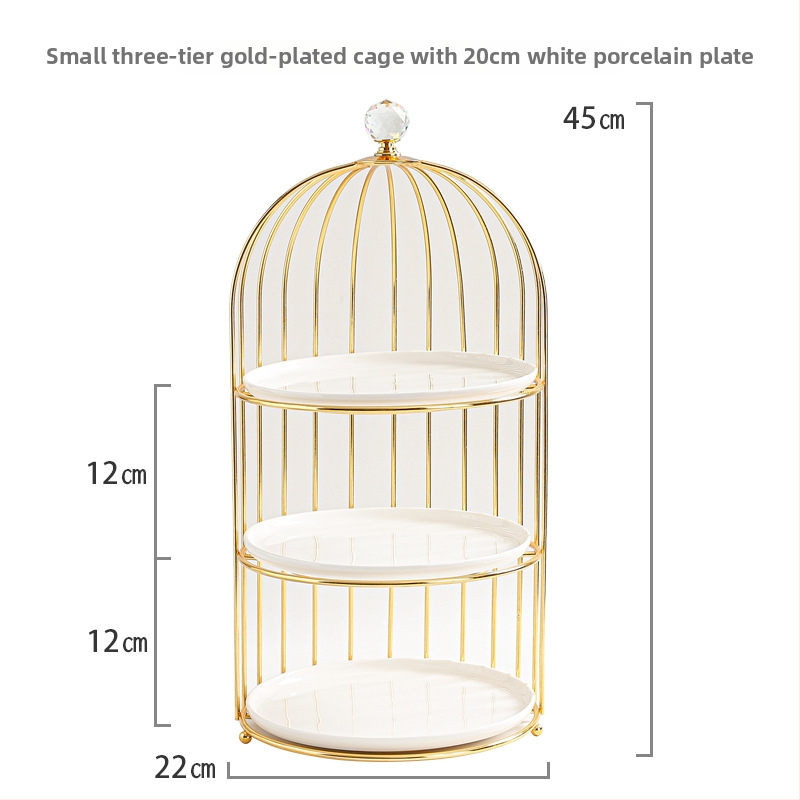 Daudzslāņu deserts statīvs augļiem un uzkodām, ziemeļniecisks stils, vienkāršs stils, produkta numurs FS75902933016564