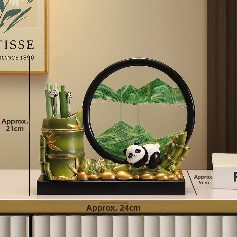 Smilšu pulksteņa dekoratīvs ornaments ar atslēgu glabāšanu — moderns minimālisma mājas dekors ieejai un viesistabai, ideāls dāvanu priekš iemitināšanās