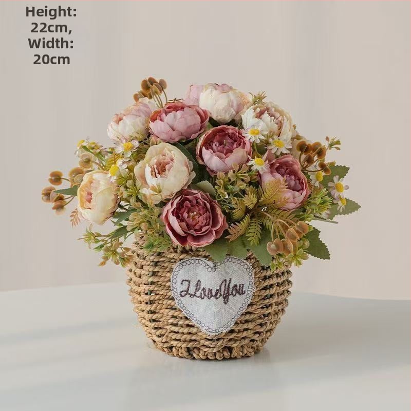 Mākslīgo saulespuķu pušķis, zīda audums, taustei draudzīga tekstūra, mājas dekoram