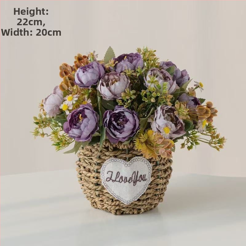 Mākslīgo saulespuķu pušķis, zīda audums, taustei draudzīga tekstūra, mājas dekoram