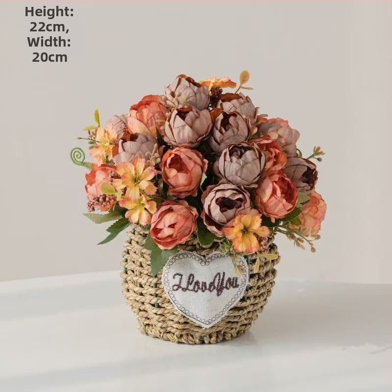 Mākslīgo saulespuķu pušķis, zīda audums, taustei draudzīga tekstūra, mājas dekoram