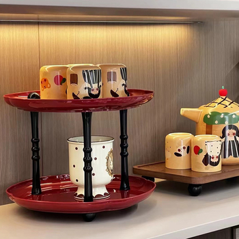 Plastmasas uzglabāšanas paliktnis dzīvojamā istabā, augļu trauka paliktnis kafijas galdiņam, moderns vienkāršs stils, sērija Lr6610, PET+PP, izlaists 2023.