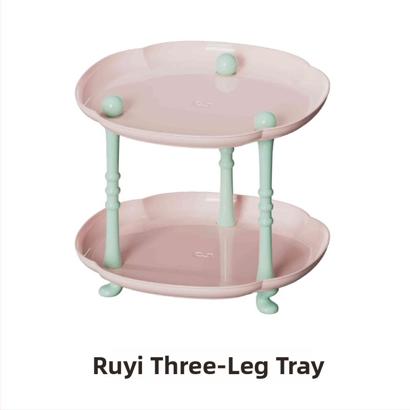 Plastmasas uzglabāšanas paliktnis dzīvojamā istabā, augļu trauka paliktnis kafijas galdiņam, moderns vienkāršs stils, sērija Lr6610, PET+PP, izlaists 2023.