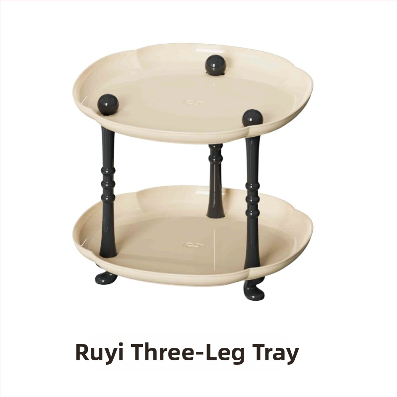 Plastmasas uzglabāšanas paliktnis dzīvojamā istabā, augļu trauka paliktnis kafijas galdiņam, moderns vienkāršs stils, sērija Lr6610, PET+PP, izlaists 2023.