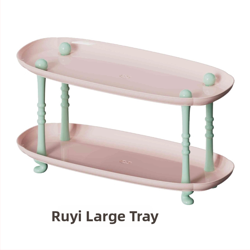 Plastmasas uzglabāšanas paliktnis dzīvojamā istabā, augļu trauka paliktnis kafijas galdiņam, moderns vienkāršs stils, sērija Lr6610, PET+PP, izlaists 2023.