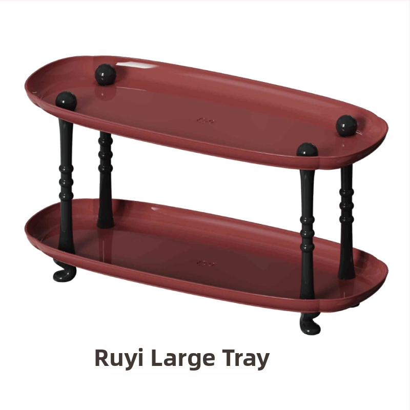 Plastmasas uzglabāšanas paliktnis dzīvojamā istabā, augļu trauka paliktnis kafijas galdiņam, moderns vienkāršs stils, sērija Lr6610, PET+PP, izlaists 2023.