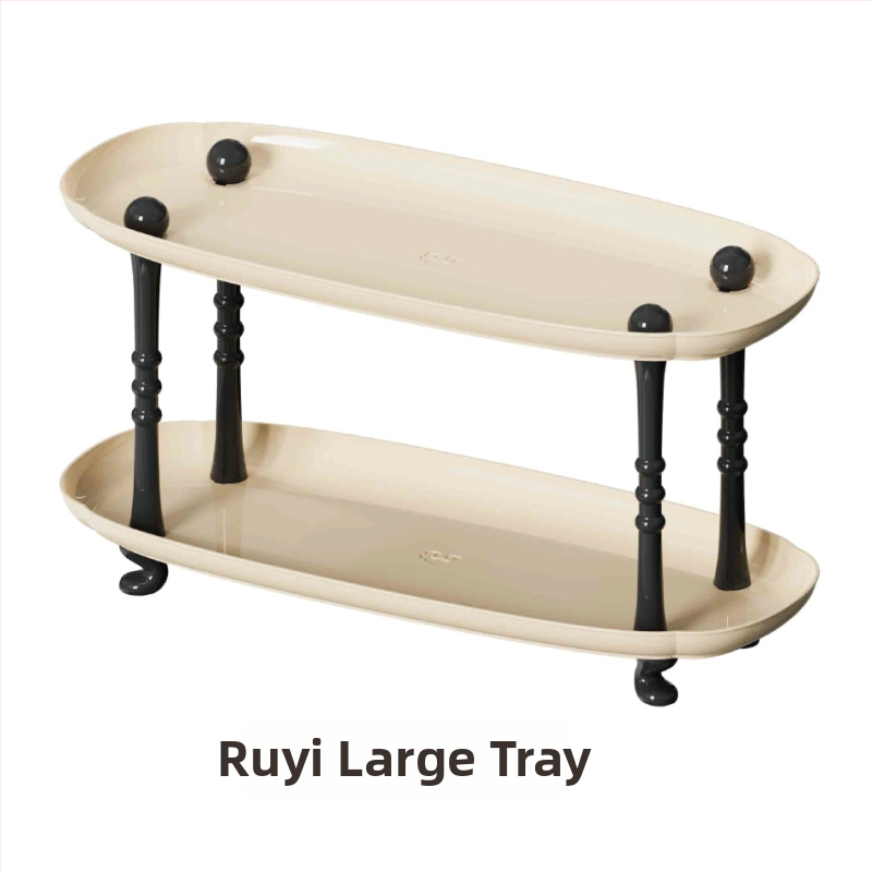 Plastmasas uzglabāšanas paliktnis dzīvojamā istabā, augļu trauka paliktnis kafijas galdiņam, moderns vienkāršs stils, sērija Lr6610, PET+PP, izlaists 2023.